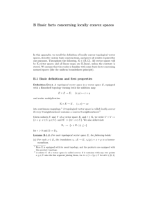 B Basic facts concerning locally convex spaces