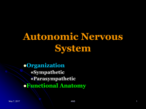 Disorders of Autonomic Nervous System