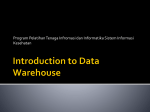 What Is a Dimensional Data Warehouse?