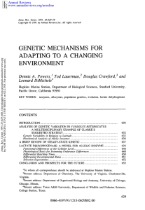 Genetic Mechanisms for Adapting to a Changing Environment