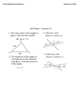 January 13 1. The ratio of the 2 side lengths is given. Solve for the