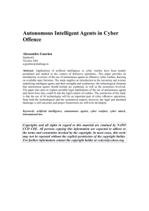 Autonomous Intelligent Agents in Cyber Offence