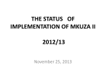 MKUZA: achievements, challenges and prospects