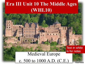 WHI.10 Middle Ages presentation