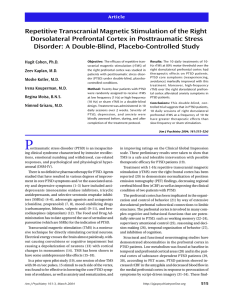 Repetitive Transcranial Magnetic Stimulation of the Right