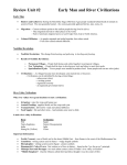 Unit Review _2 Early Man and Civilizations