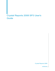 Crystal Reports 2008 SP3 User`s Guide
