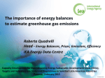 The importance of energy balances to estimate greenhouse gas