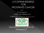 lycopene:redress for prostrate cancer