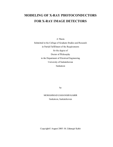 modeling of x-ray photoconductors for x