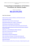 Longman Homework Handbooks: GCSE Modern World History By