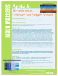 math behind healthcare - Society for Industrial and Applied