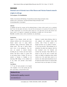 Unusual case of chronic tear of the Iliacus and Rectus