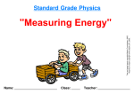 Measuring Energy