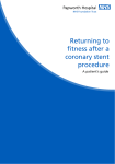 Returning to fitness after a coronary stent procedure