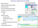 electronic health record (EHR)