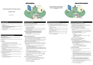 Ethernet NIC Installation USB Installation