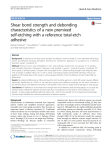 Shear bond strength and debonding characteristics of a new