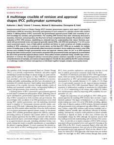 A multistage crucible of revision and approval shapes IPCC