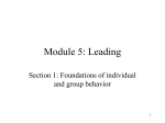 Module 5: Leading