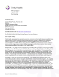 Trinity Health Comment Letter - American Hospital Association