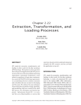 Extraction, Transformation, and Loading Processes