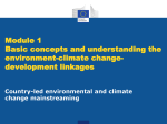 Climate change and environment