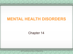 MENTAL HEALTH DISORDERS: CONDUCT, BEHAVIOR AND