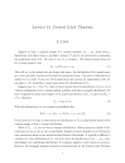 Lecture 14. Central Limit Theorem