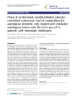 Phase III randomized, double-blinded, placebo