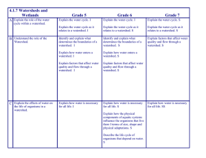 4.1.7 Watersheds and Wetlands