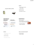 Long-Term Memory (LTM) Outline Explicit