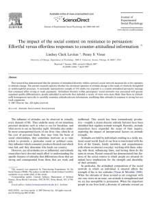 The impact of the social context on resistance to persuasion: Effortful