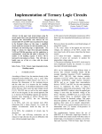 Implementation of Ternary Logic Circuits