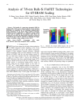 Analysis of 7/8-nm Bulk-Si FinFET Technologies for 6T