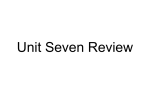 Unit 7 Review