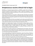 Streptococcus vaccine clinical trial to begin - Pan