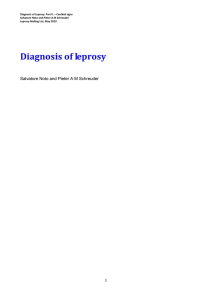 Diagnosis of leprosy