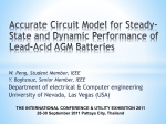 Accurate Circuit Model for Steady-State and Dynamic