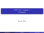 STAT 270 - Chapter 3 Probability