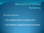 Measures of Central Tendency