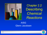 Chapter 2 Chemical Reactions
