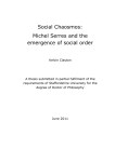 Social Chaosmos: Michel Serres and the emergence of social order