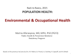 POPULATION HEALTH: CLINICAL PRESENTATIONS