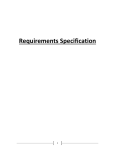 Requirements Specification