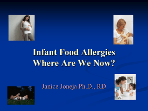 Food Allergies in Children