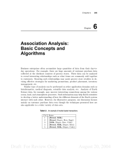 Association Analysis Book Chapter