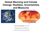 Global Warming and Climate Change