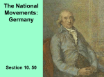 The National Movements: Germany
