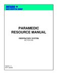 paramedic resource manual respiratory system